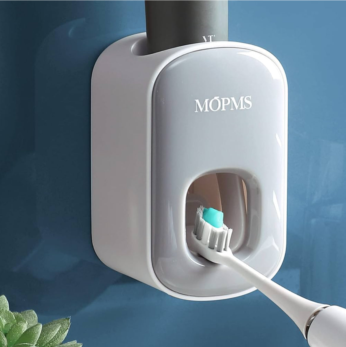 Automatic Wall-Mounted Toothpaste Dispenser - Perfect for Kids & Adults (Grey, 1 Piece)
